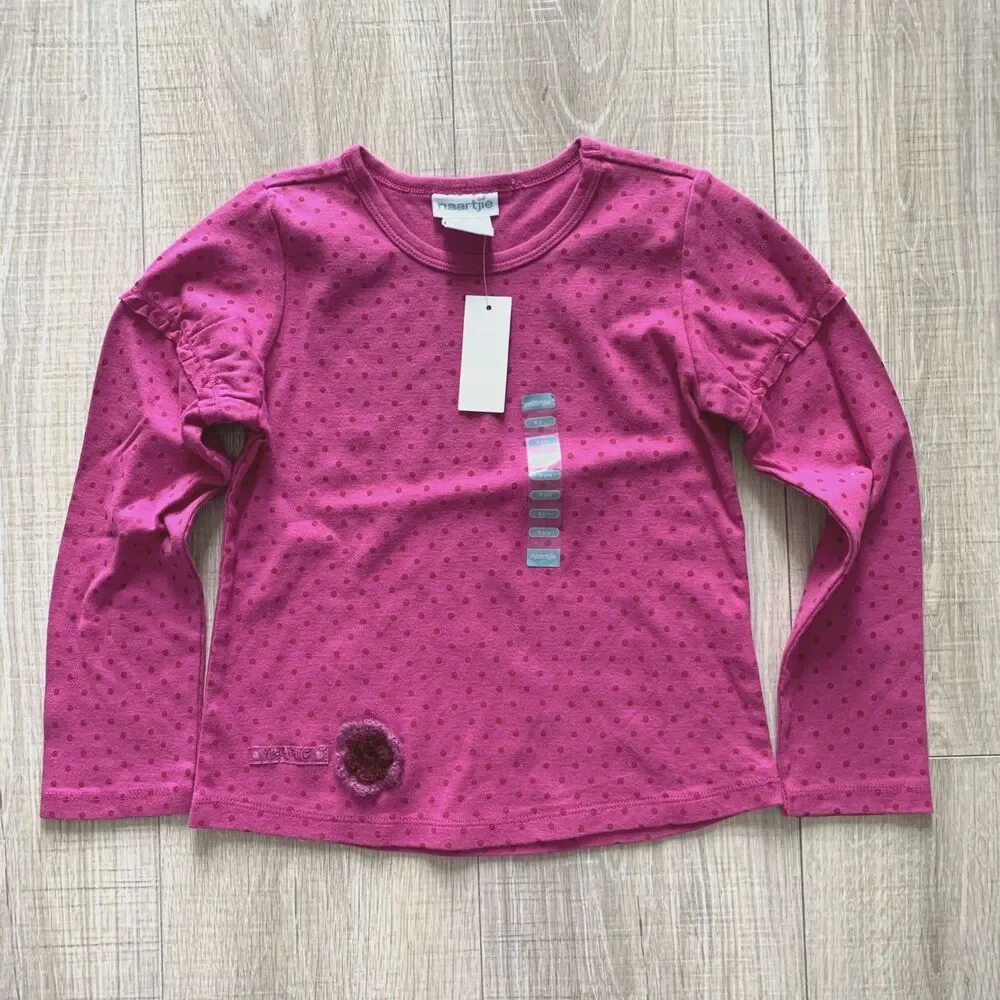 Lot 6 pc Naartjie Tops Long Sleeve Shirt Purple Blue Pink Girls Size 6